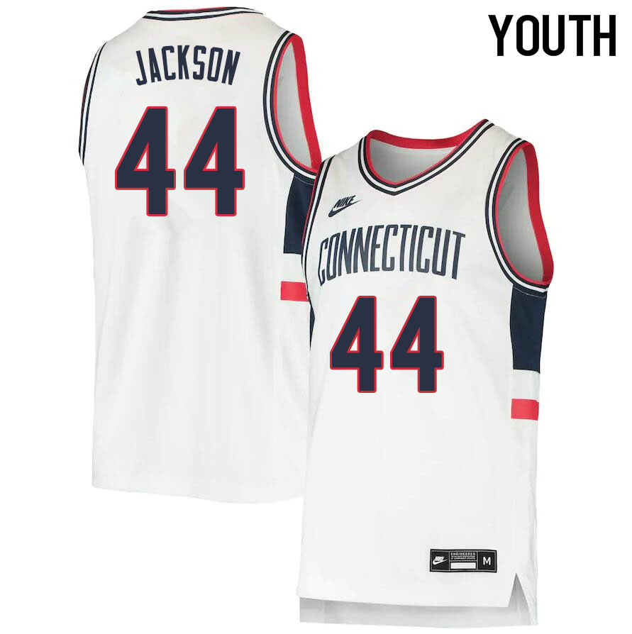 2021 Youth #44 Andre Jackson Uconn Huskies College Basketball Jerseys Sale-Throwback